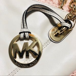 Michael Kors | Lillie Leather Gold Chain Tote